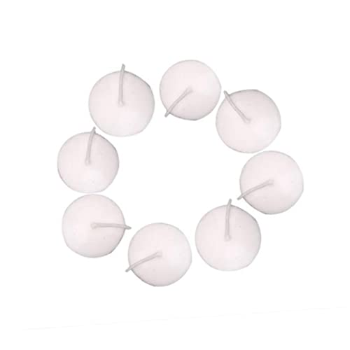 Garneck Set of 10 Small Floating Candles Disc Wedding Candles Paraffin Wax 1.4inch Diameter