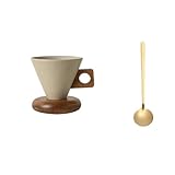 Juego de tazas, tazas y platillos de cerámica retro, taza de café triangular con platillo y mango de madera maciza, taza para oficina en casa