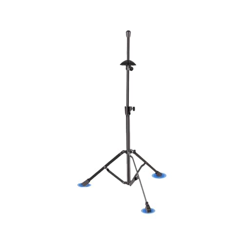 Generisch Posaunenständerhalter, verstellbare Instrumentenhalterung, dreieckiger Basisständer mit stabilem Design für Bühne, Konzert, Studio, Schule, mit rutschfester Fußstruktur, Musikzubehör
