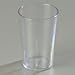 Carlisle Stackable Tumbler, 8 oz. (8.10 oz. flush fill), tapered, textured exterior, break-resistant, dishwasher safe, recyclable, SAN, clear, BPA Free, Made in USA (12 per pack) (Cash n