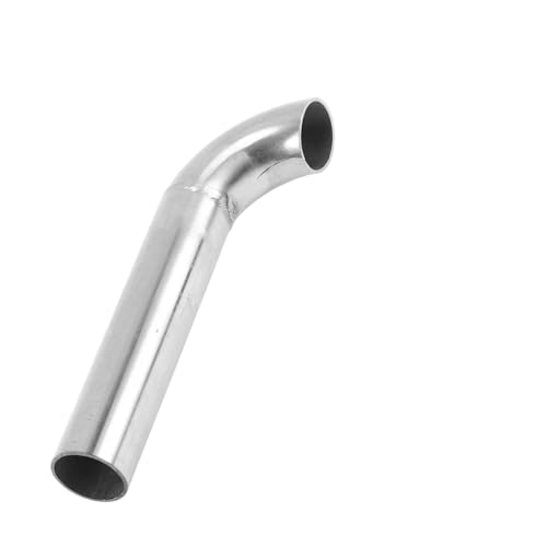 Tube silencieux echappement 90 degres en inox T304 robuste avec raccordement usine 38mm