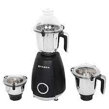 Faber Crown 800W Blender Mixer Grinder, 3 SS clip lock jars and blades || low-noise copper motor, up to 2