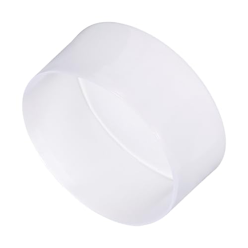 Image of uxcell 4pcs Rubber End Caps 120mm (4 3 /4 Inch) ID x 80mm(3 1 /8 Inch) H Vinyl Round End Cap Cover Screw Thread Protectors Clear