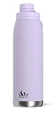 Hydrapeak 40 oz Insulated Water Bottle with Chug Lid - Leak Proof and Spill Proof Double Walled Vacuum Insulated Stainless Steel Water Bottles, Cold for 24 Hours | Hot for 12 Hours (Orchid)