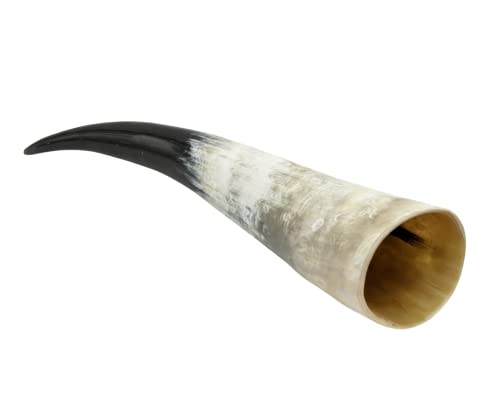 Cuerno vikingo methorn de 0,5 L con funda de piel medieval para LARP 6