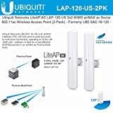 LiteAP AC LAP-120-US 2x2 MIMO airMAX ac Sector Access Point - Formerly LBE-5AC-16-120 - (2-Pack)