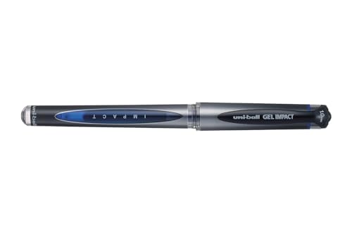 uni-ball UM-153S Gel Impact 1.0mm Gel Pen | Lightweighted Sleek Body | Ultra-Smooth Ink | Blue Ink, Pack of 1