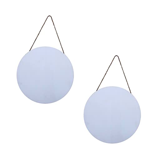BELLIFFY Blank Hanging Sign 2pcs Wood Door Sign Pendants for DIY Decorations Festive Touch
