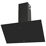 Oranier kopffreie Wandhaube 90 cm schwarz - Dunstabzugshaube mit Touch Control Bedienung, Sicherheitsglas, Abluftbetrieb, 3 Leistungsstufen, LED-Beleuchtung & Randabsaugung