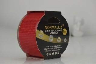 Normaluz C80956 - Cinta Adhesiva Reflectante Cinta Balizamiento 5 Cm X 5M Con Cte, Ripci