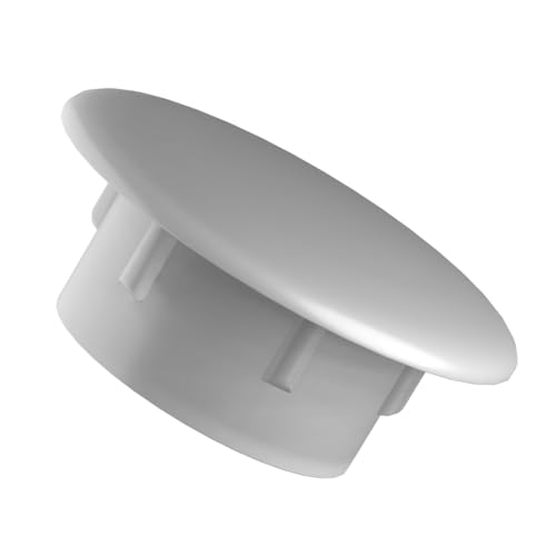 5mm White (Pack of 100) Holefix Caps for Blind Holes Drill Hole Cover Blanking Cap Hole Plugs Plastic Push-in Type for Furniture Kitchen Cabinet Wardrobe Cupboard M10ABCD