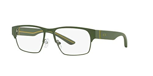 Image of Armani Exchange mens Ax1059 Rectangular Prescription Eyewear Frames