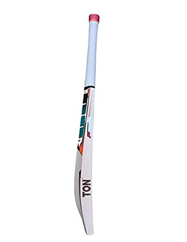 Image of Sunny Sports Faridabad Kashmir Willow SS Master 1000 Cricket Bat [Size : Senior Short Handle, Leather Ball]