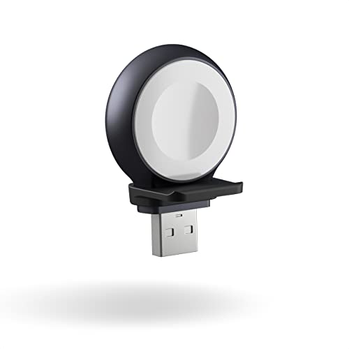 ZENS Chargeur USB-A Compatible avec Toutes Les Apple Watches et Les AirPods Pro 2 (2022 & 2023) (Aluminium, certifié MFi, câble d'extension Inclus)