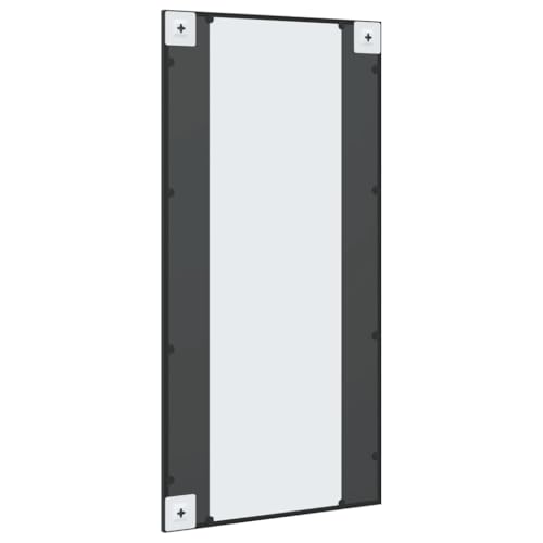 Miroir mural noir 50x100 cm avec cadre en fer haute finition - 5