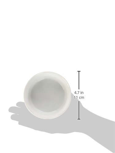 Bone Dry, Futternapf, Abnehmbarer Silikonring, rutschfeste Unterseite, sicheres Füttern, weniger Unordnung, mikrowellen- und spülmaschinenfest, Einzelnapf, kleines Set, 10,8 x 5,1 cm, Grau, 2 Stück