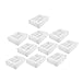HAKIDZEL 10pcs Box Cupcake Box Chocolate Chip Muffins Cupcakes Cake Containers Baking Case with Window Cake Boxes with Window Pastry Boxes Tart Pie White Paper Open The Window