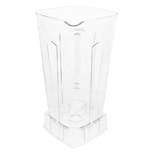 minkissy Jarra para Licuadora Reutilizable de Plástico Pc, Capacidad 2 Litros, Diseño Cuadrado Abertura Amplia, Apta para Batidos, Jugos y Leche de Soja, Accesorio para Dispensador de Agua