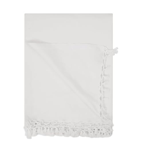 Image of Bhagalpuri Soft Dull Cotton Single Chadar | Single Thread Lightweight Odhne Wali Chadar | Top Sheet for Sleeping Summer (White)