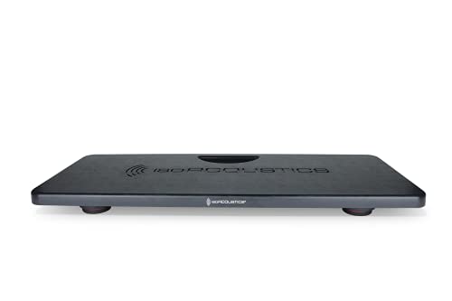 IsoAcoustics Stage 1 Board Combo Entkoppler-Ständer | für Gitarren-/Bassverstärker, Keyboardverstärker, Bühnenmonitore und Subwoofer | schwarz