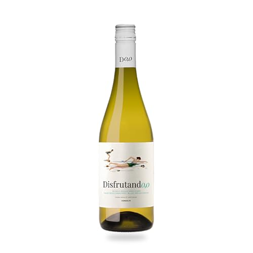 Disfrutando 0,0 Blanco vino blanco premium selección gourmet – 1 Botella x 75 cl