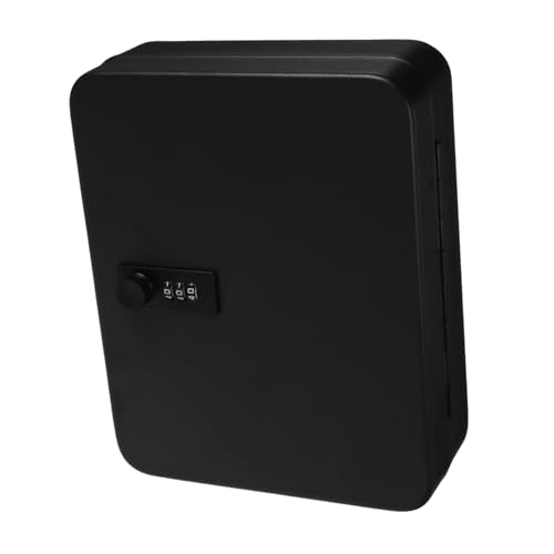 VALICLUD Caja Caja De Llaves Estante De Llaves Armario De Llaves con Cerradura Ocultador De Llaves De Repuesto Gabinete De Llaves Soporte De Pared para Llaves Planchar Black