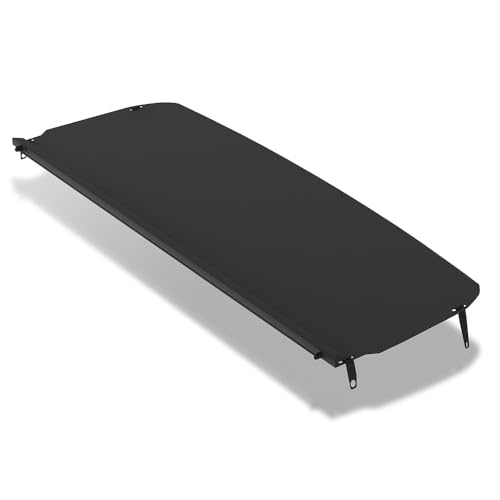 VANNCAMP Aluminum Headliner Shelf for 2007-2018 Mercedes Sprinter High Roof Van, with Adjustable Curtain Rod & Premium Carpet Liner, Additional Storage Space,Black