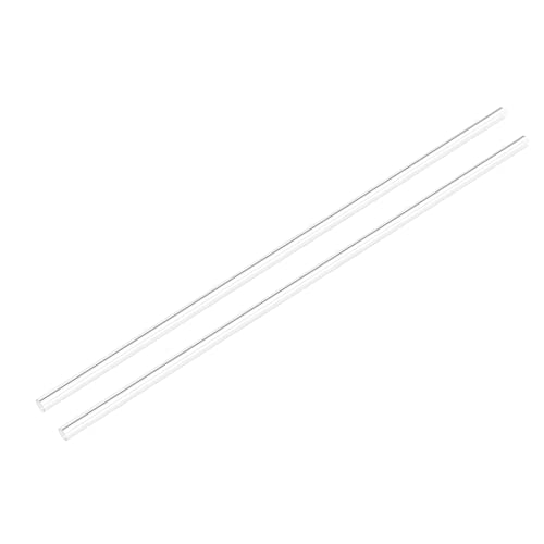 DMiotech 2 Pack 4mm(5/32) x5mm(3/16) x305mm/12 Klar Starren Schläuche Plastik Rohr Rohrleitung für Aquarium Wasser Rohr Wasser Kühlung System Klempnerei