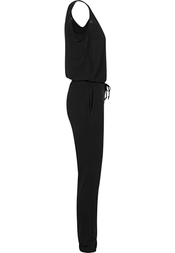 Urban Classics Ladies Tech Mesh Long Jumpsuit Donna Tuta Nero Xxl 95% Viscosa, 5% Elasthane - 7