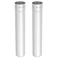 Amazon.co.jp: Soomloomチタン製煙突パイプ直筒薪ストーブ用