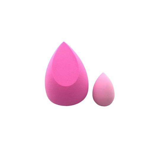 Makeup Sponge Beauty Blender Foundation Sponges Latex Free Blender Beauty Makeup Sponges for Liquid Foundation Powder Sunscreen and Cream 1 Big Sponge 1 Little Sponge (hot pink limited edition) - Image 2