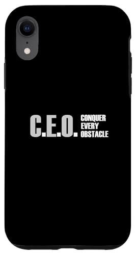 �O���[ �J���[ Conquer Every Obstacle �O���[ �O���t�B�b�N �X�}�z�P�[�X iPhone XR �p