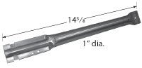 14 3/8 X 1, Stainless Pipe Burner #TOP2