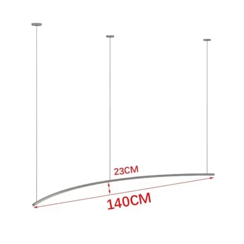 Présentoir de magasin de vêtements incurvé 140 cm pour optimiser l'espace de vente