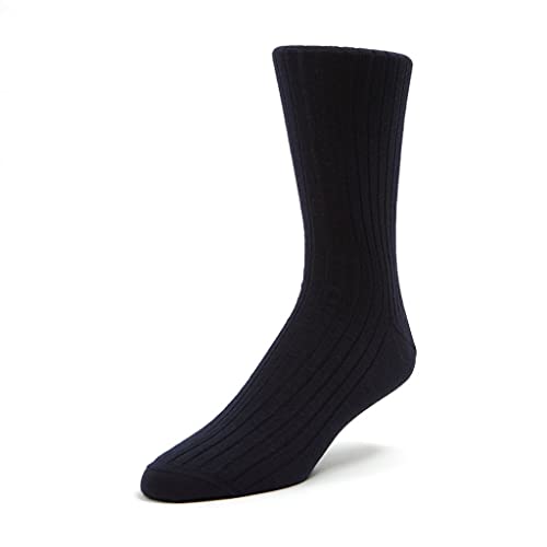 Bresciani Mid-Calf Himalayan Cashmere Silk Blend Men's Italian Dress Socks