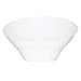 PLASTICPRO Disposable Angled Plastic Bowls Round Medium Serving Bowl, Elegant for Party's, Snack, or Salad Bowl, White, Pack of 4