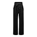 Girls Straight Leg Velvet Pants Loose Elastic Waist Drawstring Teens Track Sweatpants with Pockets for Kids 5-15 Years