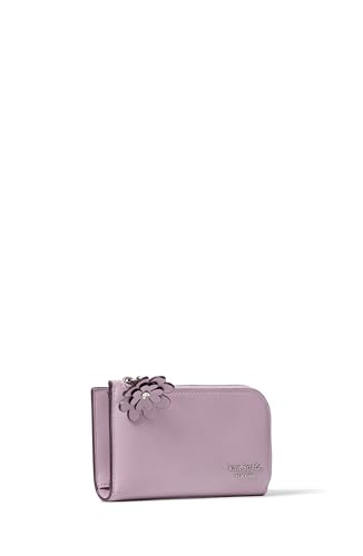 Image of kate spade new york Devin I Love You Script Embossed Leather Small Slim Bifold Wallet