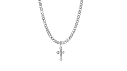 Pendentif Dieu Jésus avec chaîne gourmette robuste pour la santé