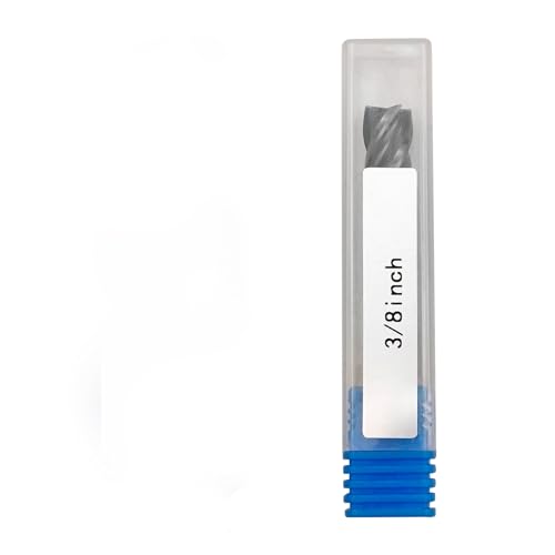Image of HRC 55 Deg 4 Flute 3 /8 inch Carbide Square End Mill for Alloy Steel Hardened Steel AlTiN Coating CNC Router Bit - 1Pc