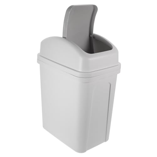 iplusmile Papelera Plástica con Tapa Gran Capacidad Resistente y Espaciosa para Cocina Baño y Sala Cubo de Basura Doméstico con Diseño Práctico y Duradero