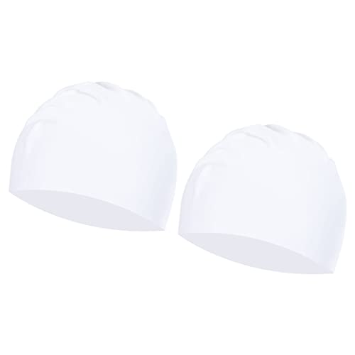 PATIKIL Silicone Swim Cap, 2 Pack Waterproof Swimming Hat Non-Slip Adult Swimming Caps for Women and...