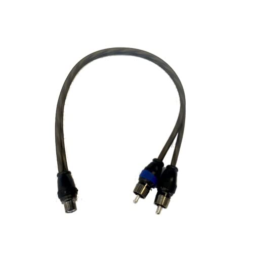 Sky High Car AudioTwisted RCA Cable Y Splitter - 1 Female 2 Male
