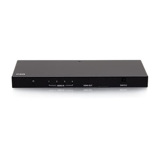 C2G 4-Port HDMI Switch, 4K 60Hz, Ideal for Switching between Blu-ray players, gaming consoles - Image 2