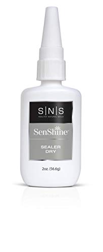 SNS Nail Polish for Nail Dip Powder, SenShine Sealer Dry Refill - Sealing & Hardening Agent for Dip Powders - Hardens Manicure Layers, Low-Odor & No UV Lamp Required - 2 FL OZ