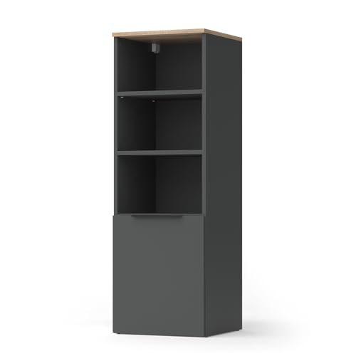 Vicco Universalschrank Wido, Anthrazit/Sonoma, 40.2 x 120 cm mit Einer Tür