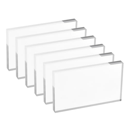 Bloc à tampon en acrylique transparent rectangle pour scrapbooking DIY et artisanat - 2