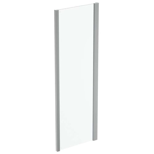 Ideal Standard Connect 2 - Mampara Lateral Fija de 80 cm, Silver Bright/Cristal Transparente K9299EO