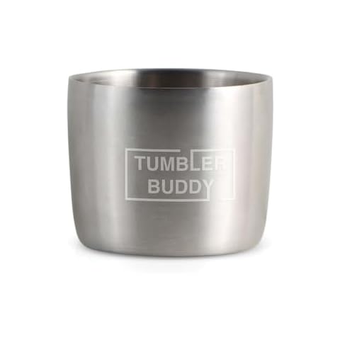 Tumbler Buddy Instant Chilling Cup – Keeps Coffee, Iced Coffee, and Cold Brew Refreshingly Cold – Freezer-Ready Cup for Quick Chill, Perfect for Hot Days – Reusable Stainless Steel Cover