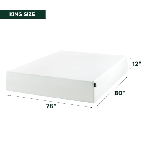 Image of Zinus Memory Foam 12 Inch Green Tea Mattress, King